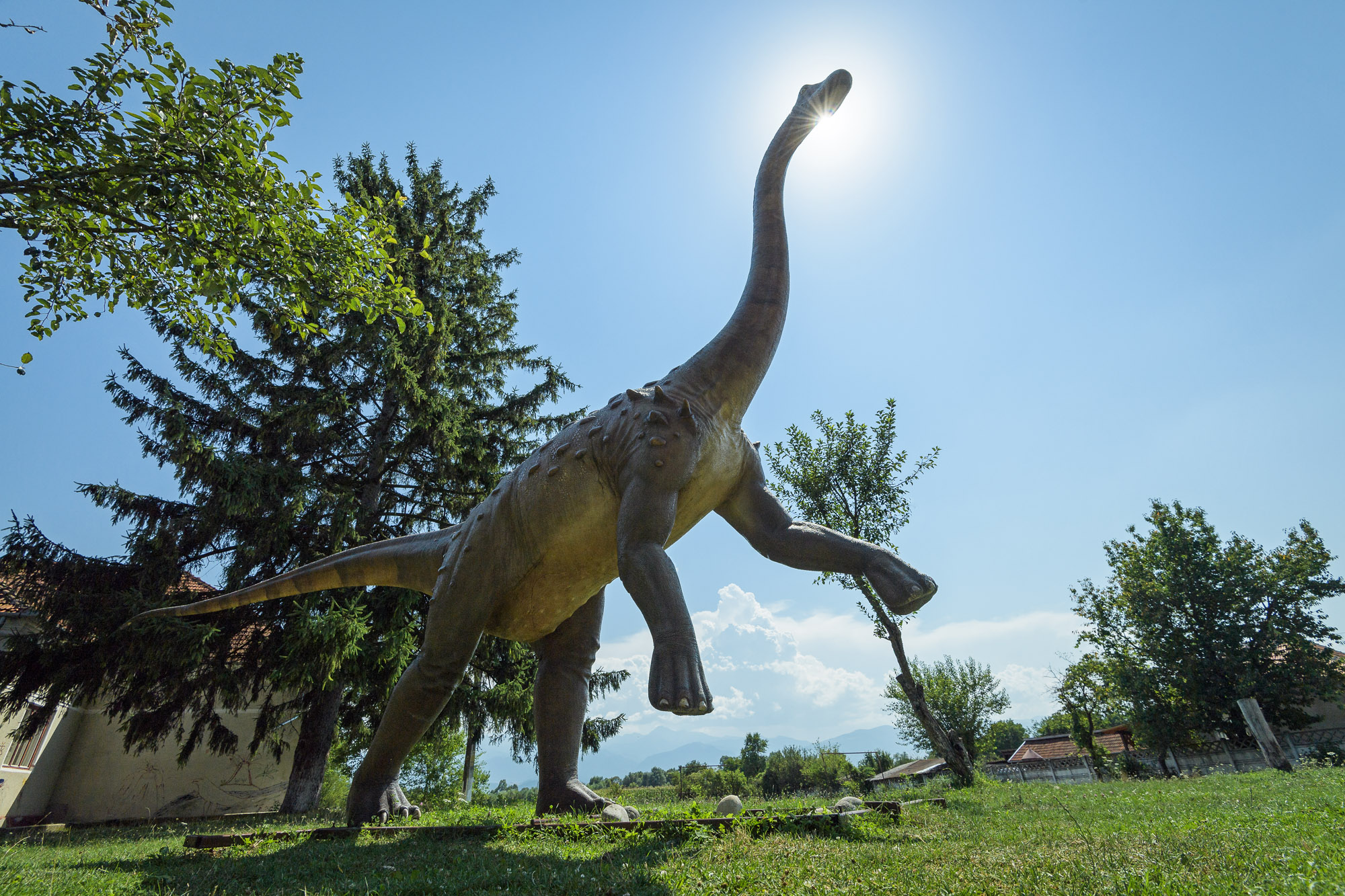 A real-life dwarf dinosaur replica
