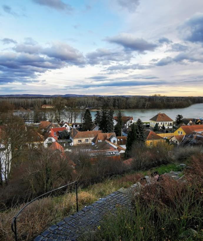 Panorama view point on Szentendre and river.